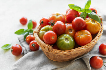 Fresh organic tomatoes
