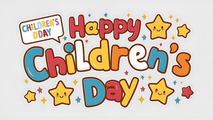 Naklejka premium Children’s Day, Poster, Banner, Happy, Universal Children’s Day, illustration Art. Universal Children’s Day Poster, Happy Children’s Day, 