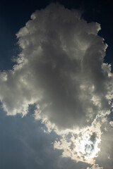 Clouds in the sky. Summer clouds. Spacious sky.