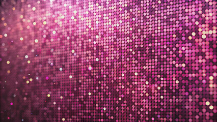 Shimmering mosaic dots of pink glamour creating a textured empty background with glitter abstract elements, shimmer, mosaic
