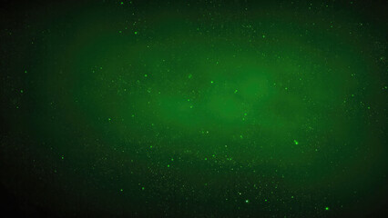 Obraz premium Dark Green Glow Particle Abstract Digital Background