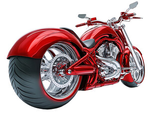 a red and black motorcycle