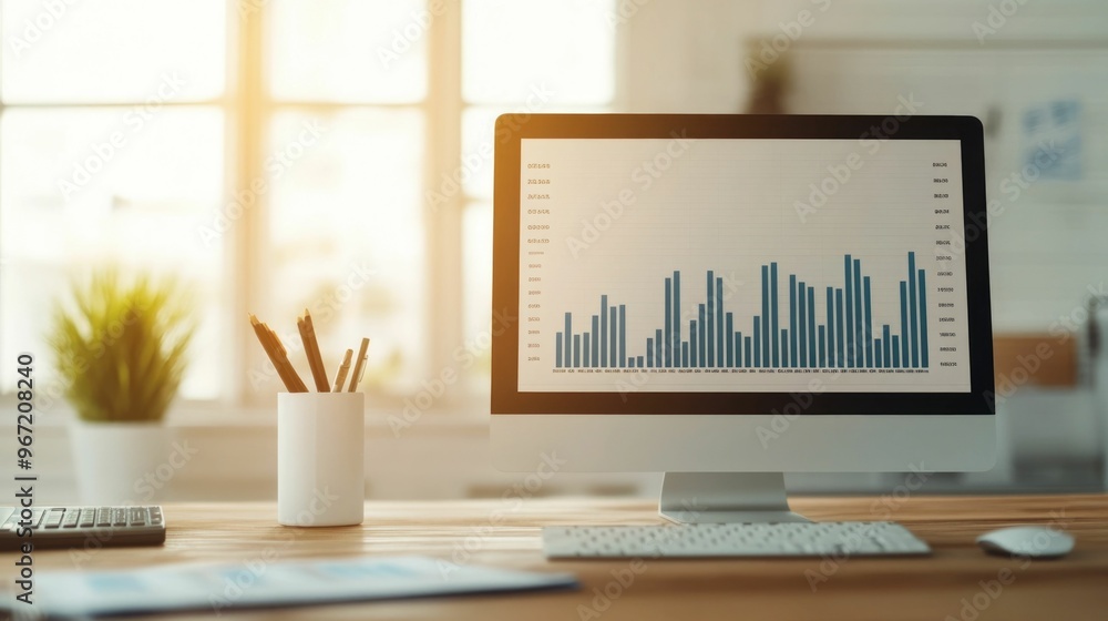 Poster a team of business professionals collaborating and reviewing financial data reports and analytics on