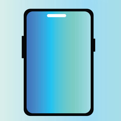  a minimalistic flat icon of a smartphone