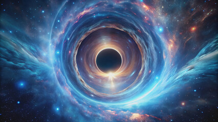 Space Odyssey Wormhole Exploration, futuristic, space travel, galaxy, wormhole, exploration, science fiction