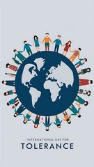 International Day for Tolerance, Poster, International Day for Tolerance Banner, Tolerance, Story Card Design Social Media Poster.  