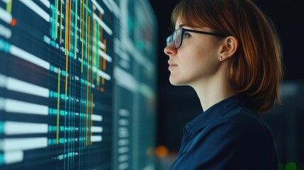 Team of Professionals Collaborating on Gantt Chart to Plan Detailed Timeline for Structured Business Growth Project