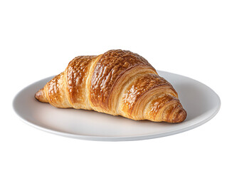 a croissant on a plate