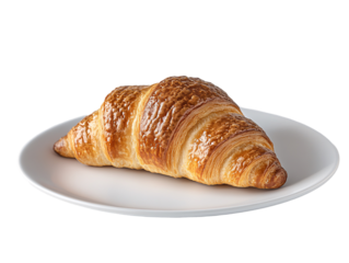 a croissant on a plate