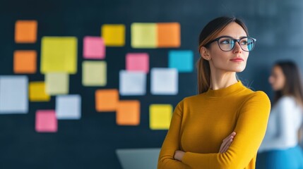 Corporate business team analyzing customer journey maps and data analytics to enhance growth strategy and achieve organizational goals through data driven decision making and user centric planning
