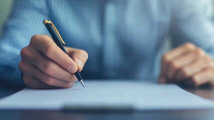 Marketer carefully planning and creating a content calendar for an upcoming marketing campaign