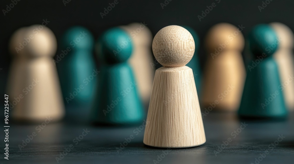 Poster group of marketers collaborating to develop a strategic loyalty program that aims to retain customer