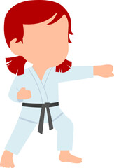 Kids Karate Illustration