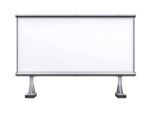 a white board with a white background