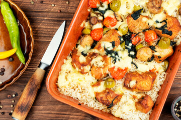 Tasty roasted turkey.