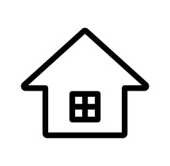 家　住宅　シンプルな黒のアイコン