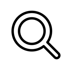 ルーペ　検索　シンプルな黒のアイコン