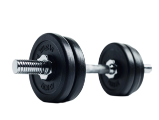 a close-up of a dumbbell
