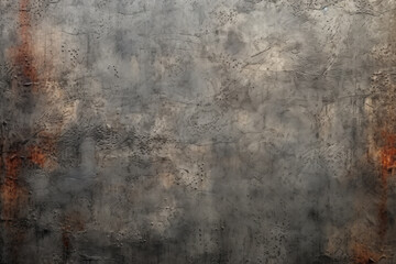 Processed collage of old rusty metal sheet texture in daylight. Background for banner