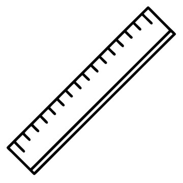 recommend clip art: ruler outline coloring book page line art illustration digital drawing