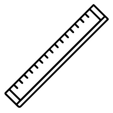 black ruler simple design