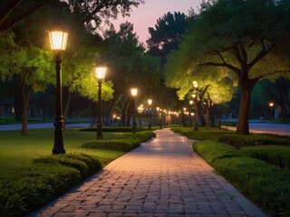 Obraz premium alley in the park