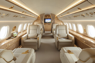 Emirates Cabin Interior. Luxury Design