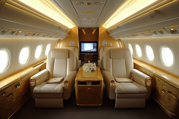 Emirates Cabin Interior. Luxury Design