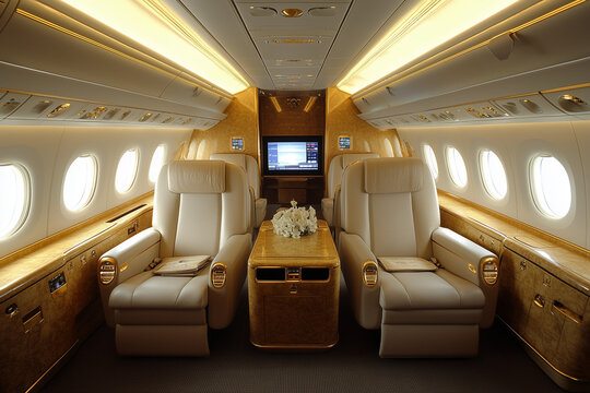 Emirates Cabin Interior. Luxury Design