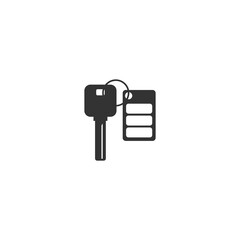 Car key sign icon isolated on transparent background