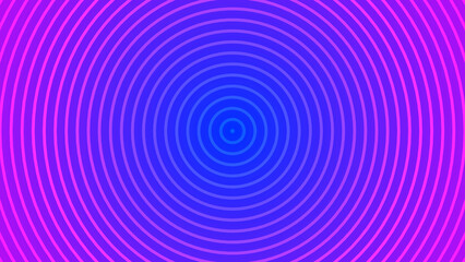 Line circles abstract gradient background. Geometric shapes purple and blue illustration. Poster, banner, presentation backdrop design