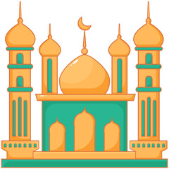 Islamic Building Mosque Illustration