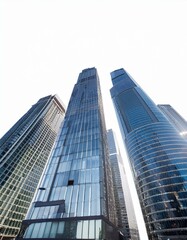 Obraz premium Architectural Evolution: A High-Rise Cityscape