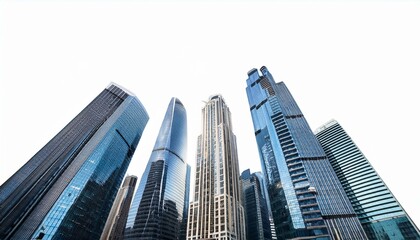 Obraz premium Architectural Giants: A City in the Clouds