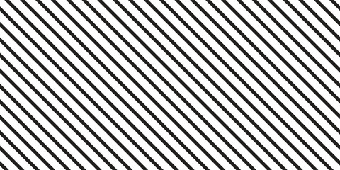 Obraz premium Line diagonal black seamless pattern. Fashion graphic background design. Modern stylish abstract texture. Monochrome template for prints, textiles, wrapping, wallpaper, website. VECTOR illustration