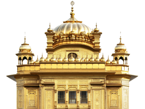 a gold building with a dome on top
