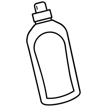 recommend clip art: shampoo outline coloring book page line art illustration digital drawing
