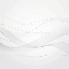 Obraz premium Abstract smooth gray and white wavy background. Design with flowing lines and elegant style..