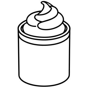 recommend clip art: shaving cream outline coloring book page line art illustration digital drawing