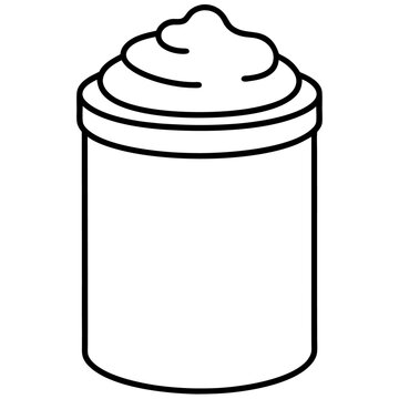 recommend clip art: shaving cream outline coloring book page line art illustration digital drawing