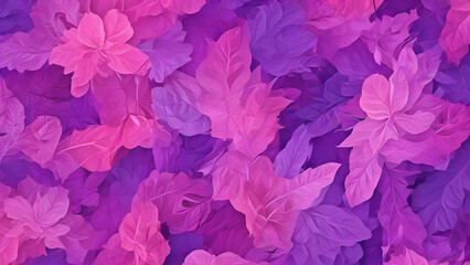 Obraz premium Abstract background pattern nature purple pink Neon purple tropical palm leaf background illustration, 