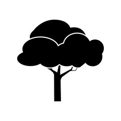 Tree icon vector. Plant illustration sign. Garden symbol or logo.