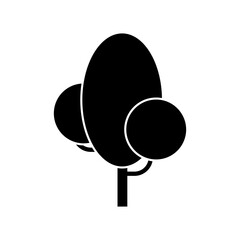 Tree icon vector. Plant illustration sign. Garden symbol or logo.