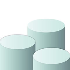 blue podium 3d element for product presentation transparent product