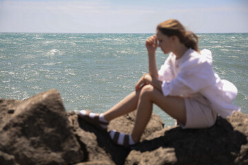 Portrait of a young teenage girl