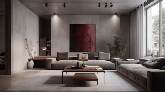 Beautiful, elegant and modern interior design for guest room