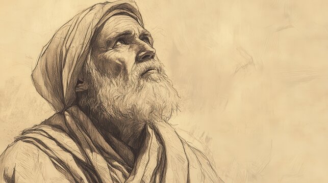 The Allotment for Simeon: Praying for God&rsquo;s blessing over tribe of Simeon and new land, Joshua, biblical illustration, Beige Background