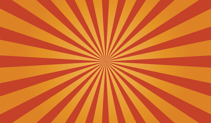 vintage background red rays retro design vector template