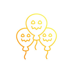 Halloween Balloons vector icon