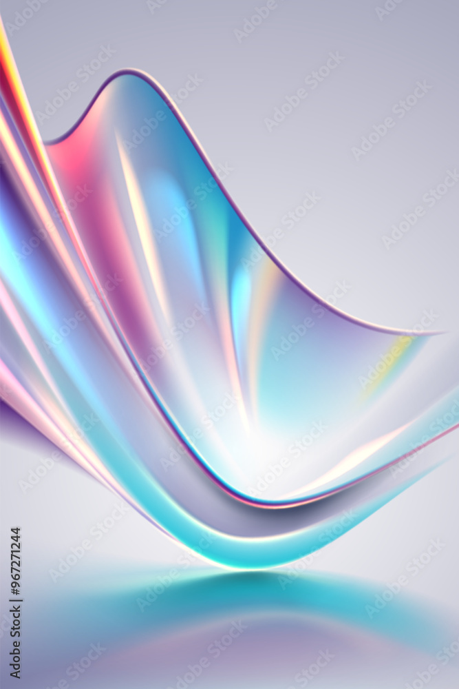 Poster abstract soft color light shape